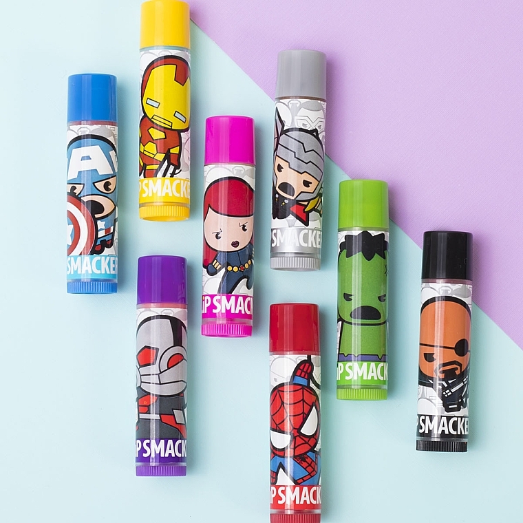 Zestaw balsamów do ust - Lip Smacker Marvel Party Pack (lip/balm/8x4g) — Zdjęcie N4