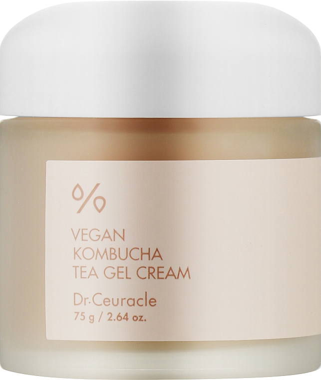 Wegański krem-żel do twarzy z ekstraktem z kombuchy - Dr.Ceuracle Vegan Kombucha Tea Gel Cream