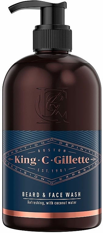Płyn do mycia brody i twarzy - Gillette King C. Gillette — Zdjęcie N1