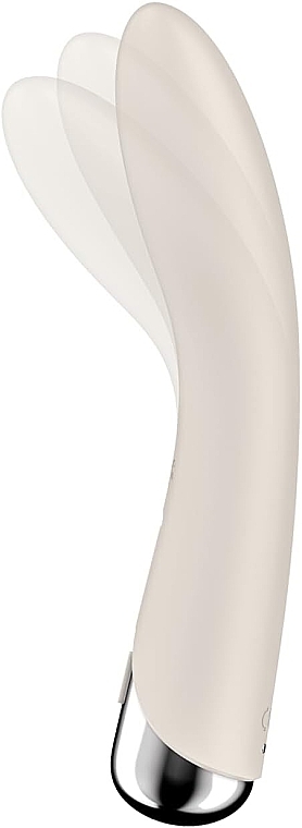 Wibrator do stymulacji punktu G, beżowy - Satisfyer Spinning Vibe 1 Beige — Zdjęcie N3