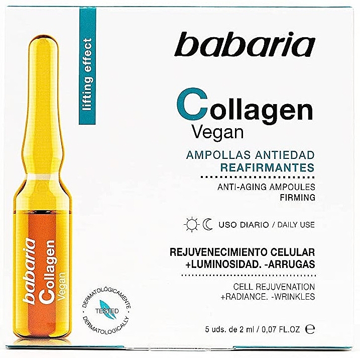 Ujędrniające ampułki kolagenowe do twarzy - Babaria Collagen Firming Anti-Anging Ampoules — Zdjęcie N1