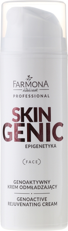 Genoaktywny krem odmładzający - Farmona Professional Skin Genic Epigenetyka — Zdjęcie N1