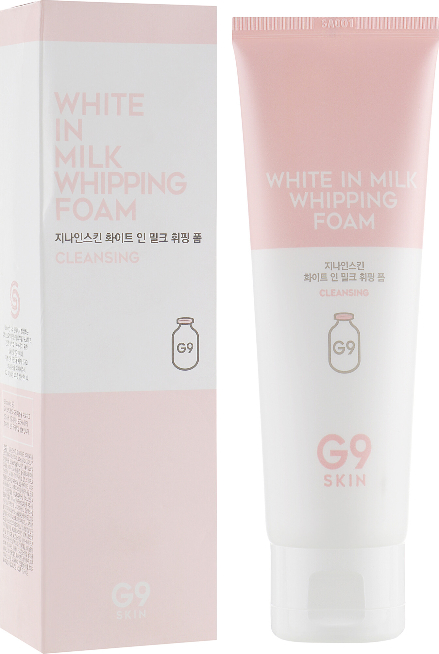 Wybielająca pianka do mycia twarzy - G9Skin White In Milk Whipping Foam