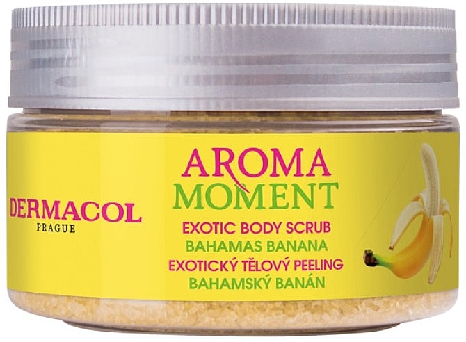 Peeling do ciała Banan - Dermacol Aroma Moment Exotic Body Scrub Bahamas Banana — Zdjęcie N1