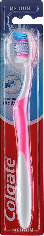 Różowa szczoteczka - Colgate Toothbrush Advanced White — Zdjęcie N1