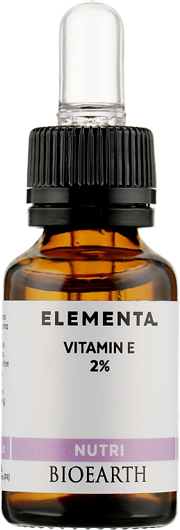 Odżywcze serum do twarzy - Bioearth Elementa Nutri Vitamin E 2%