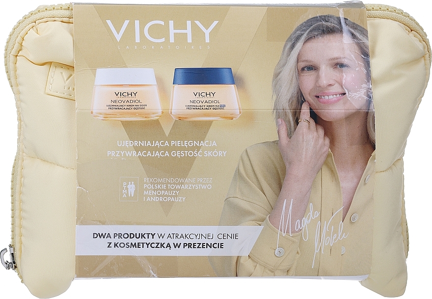 PRZECENA! Zestaw do pielęgnacji twarzy - Vichy Neovadiol (d/cr/50ml + n/cr/50ml + pouch) * — Zdjęcie N2