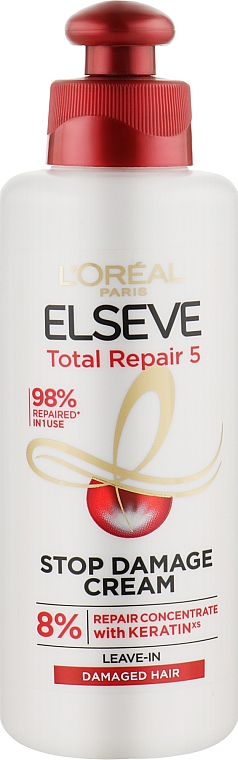Krem do zniszczonych włosów bez spłukiwania - L'Oreal Paris Elseve