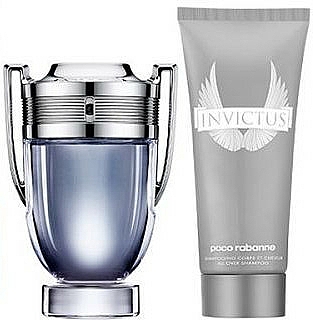 Paco Rabanne Invictus Set - Zestaw (edt 100 ml + sh/gel 100 ml) — Zdjęcie N1