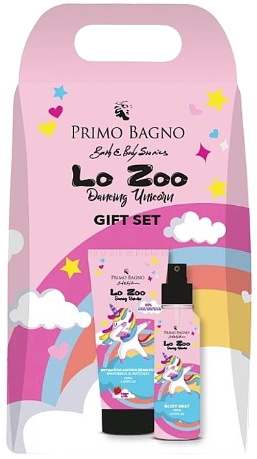 Zestaw - Primo Bagno Lo Zoo Unicorn Gift Set (b/lot/150ml + b/spray/150ml) — Zdjęcie N1