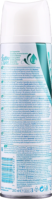 Delikatny żel do golenia - Gillette Satin Care Pure and Delicate Shave Gel for Woman — Zdjęcie N3