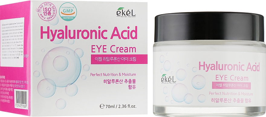 Nawilżający krem pod oczy z kwasem hialuronowym - Ekel Hyaluronic Acid Eye Cream — Zdjęcie N1