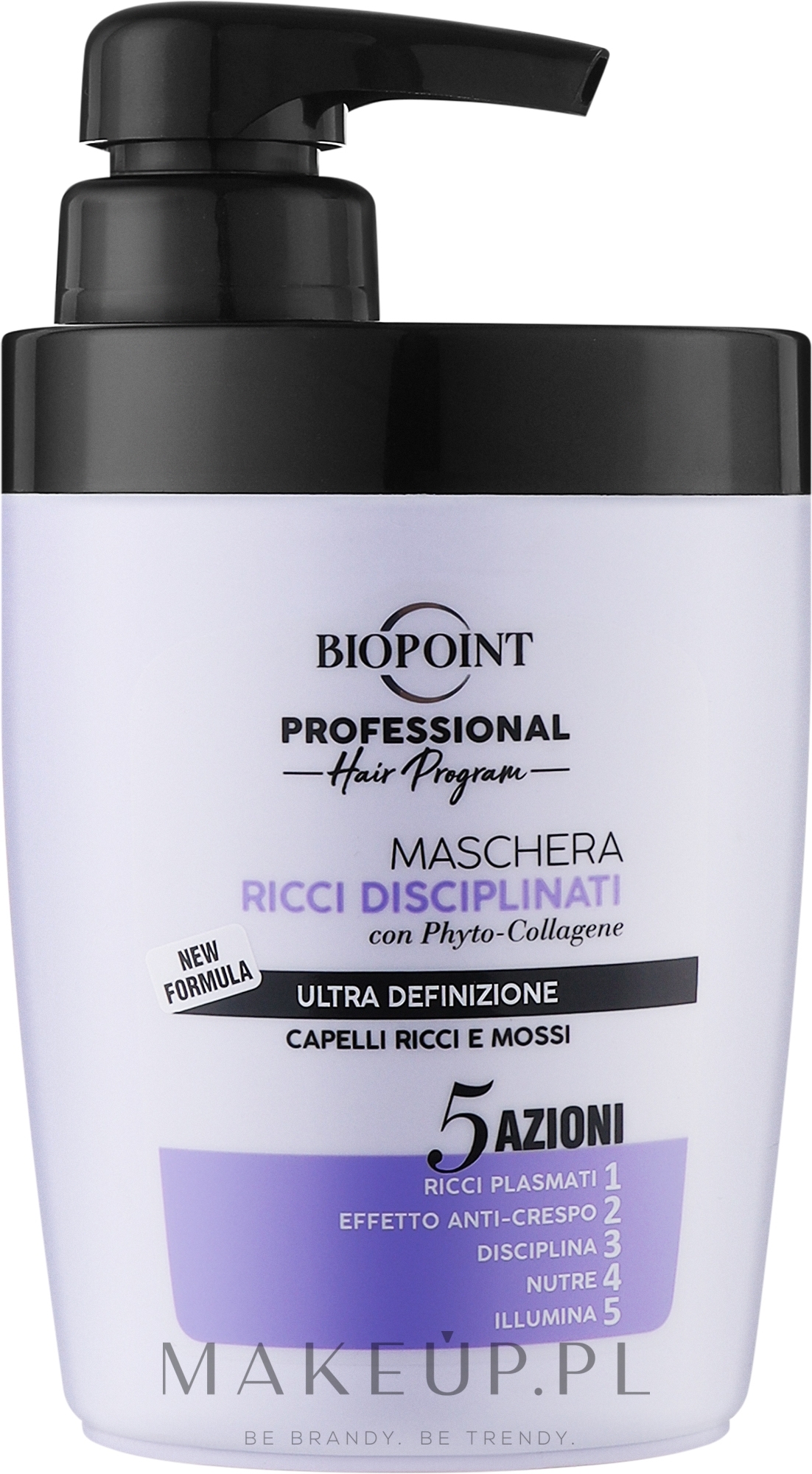 Maska do włosów kręconych z fitokolagenem - Biopoint Professional Hair Program Mask — Zdjęcie 300 ml