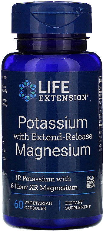 Potas z magnezem w kapsułkach - Life Extension Potassium with Extend-Release Magnesium — Zdjęcie N1