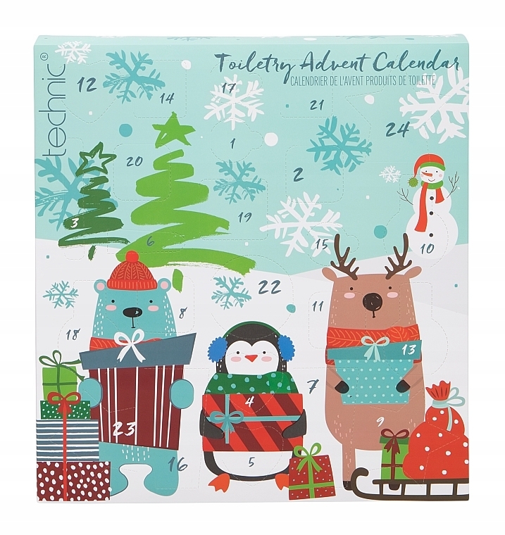 PRZECENA! Kalendarz adwentowy, 24 produkty - Technic Cosmetics Novelty Toiletry Advent * — Zdjęcie N1