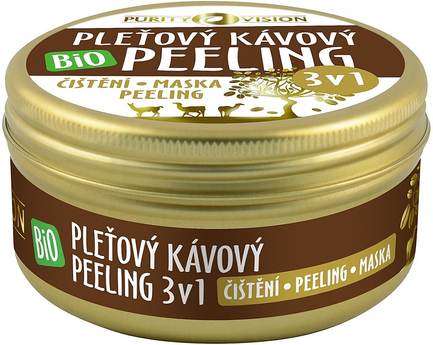 Peeling kawowy do twarzy 3 w 1 - Purity Vision Bio Coffee Peeling — Zdjęcie N1