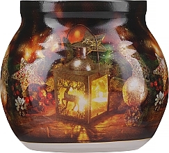 Świeca w szklanej osłonie - Admit Candle In Glass Cover Christmas Lantern — Zdjęcie N1