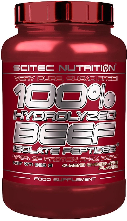 Hydrolizowane białko - Scitec Nutrition 100% Hydrolyzed Beef Isolate Peptides Almond-Chocolate — Zdjęcie N2