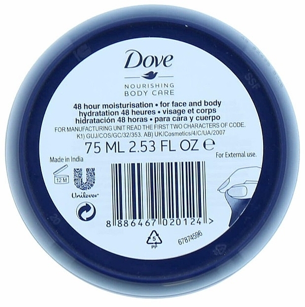 Odżywczy krem do twarzy i ciała - Dove Nourishing Body Care Rich Nourishment Cream 48H — Zdjęcie N3