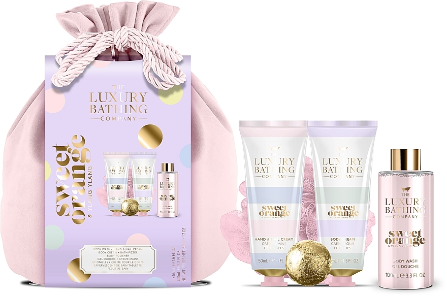 Zestaw - Grace Cole The Luxury Bathing Weekend Essentials Set (b/cr/50 ml + h/cr/50 ml + bath/bomb/50 g + sh/gel/100 ml)  — Zdjęcie N1