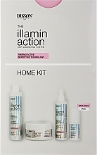 Zestaw - Dikson Illaminaction Home Kit (shmp/300ml + conc/300ml + cr/200ml + spray/80ml) — Zdjęcie N1