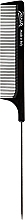 Grzebień z metalowym szpikulcem, 21 cm, czarny - Janeke Professional Comb With Metal Tail — Zdjęcie N1