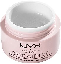 Nawilżająca baza w żelu pod makijaż - NYX Professional Makeup Bare With Me Hydrating Jelly Primer — Zdjęcie N2