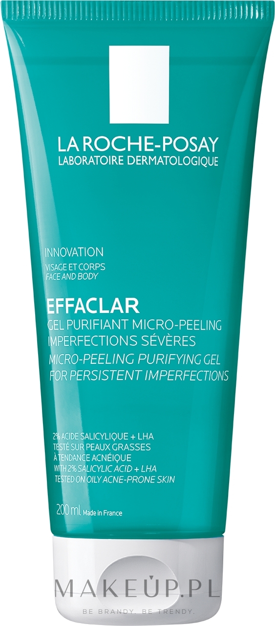 Mikropeelingujący żel do oczyszczania problematycznej skóry twarzy i ciała - La Roche-Posay Effaclar Micro-Peeling Purifying Gel — Zdjęcie 200 ml