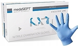 Rękawice nitrylowe, rozmiar M, niebieskie - Medasept Nitrile Examination Gloves  — Zdjęcie N1