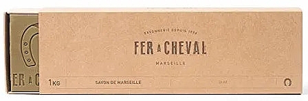 Naturalne mydło z oliwek marsylskich, kostka - Fer A Cheval Olive Marseille Soap — Zdjęcie N1