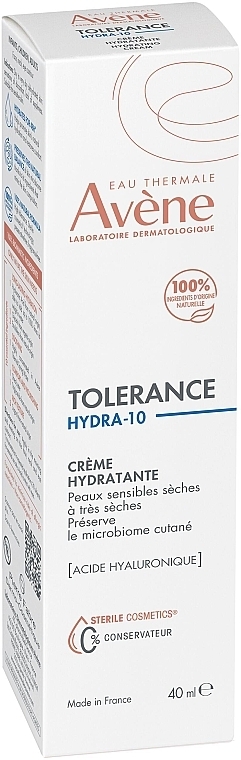 Krem nawilżający - Avene Tolerance Hydra-10 Hydrating Cream — Zdjęcie N4