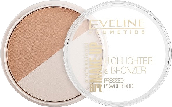 Rozświetlacz i bronzer do twarzy - Eveline Cosmetics Art Professional Make-Up Glam — Zdjęcie N2