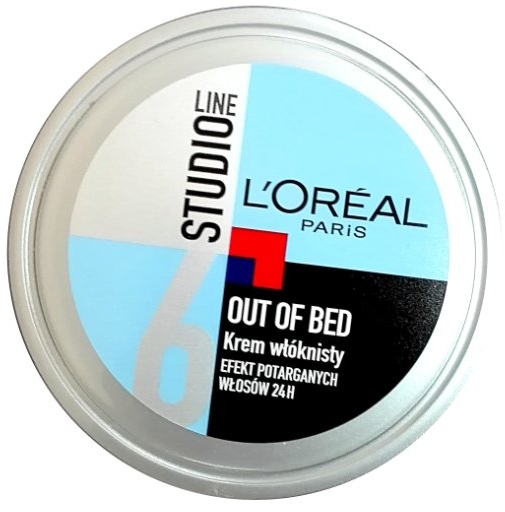 Włóknisty krem do stylizacji Efekt potarganych włosów 24 h - L'Oreal Paris Studio Line Out of Bed Cream