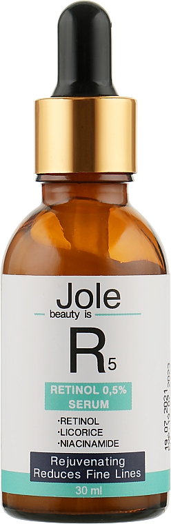 Serum z retinolem 0,5% - Jole Retinol 5 Serum — Zdjęcie N1