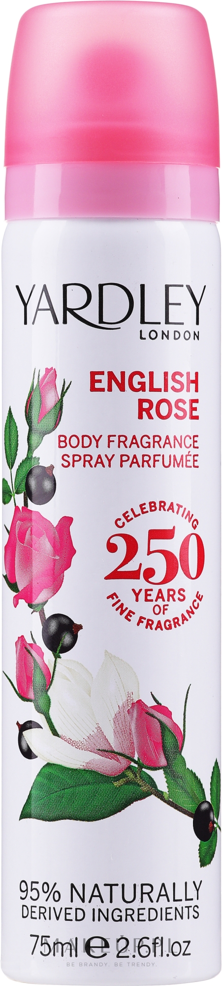 Perfumowany spray do ciała - Yardley English Rose Refreshing Body Spray — фото 75 ml