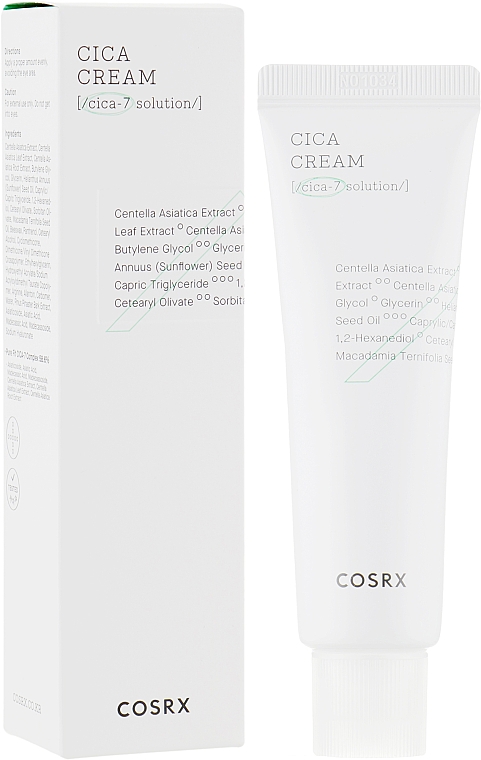 Nawilżający krem do twarzy z kompleksem wąkroty azjatyckiej - Cosrx Pure Fit Cica Cream