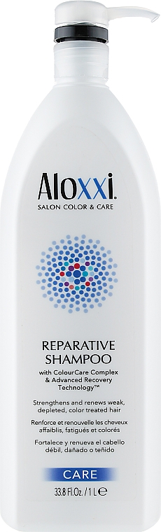 Rewitalizujący szampon do włosów - Aloxxi Reparative Shampoo — Zdjęcie N3