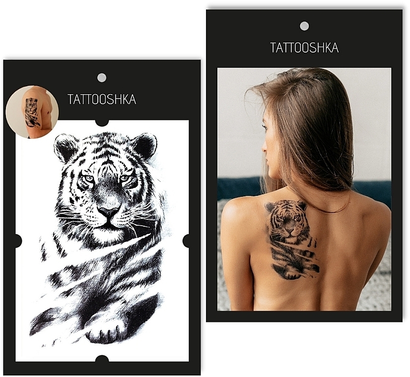 Tatuaż tymczasowy Tygrys - Tattooshka — Zdjęcie N1