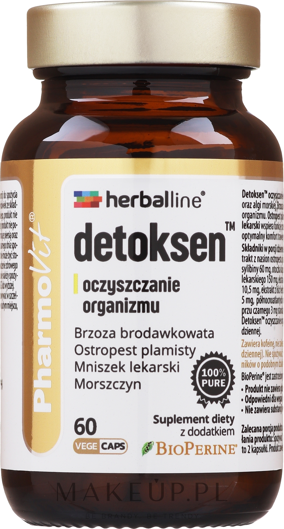 Suplement diety Detoxen, 60 szt - Pharmovit Herballine  — Zdjęcie 60 szt.