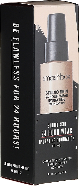 Nawilżający podkład do twarzy - Smashbox Studio Skin 24 Hour Wear Hydrating Foundation — Zdjęcie N2