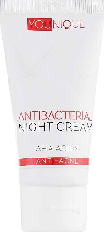Antybakteryjny krem na noc z kwasami AHA - J’erelia YoUnique Antibacterial Night Cream — Zdjęcie N1
