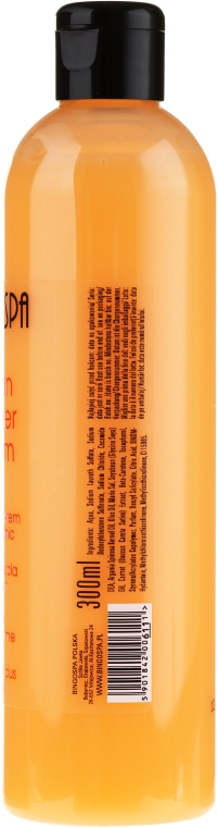 Arganowy krem pod prysznic z brzoskwinią - BingoSpa Argan Oil Shower Cream With Peach — Zdjęcie N3