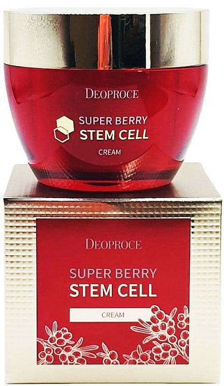 Nawilżający krem ​​do twarzy - Deoproce Super Berry Stem Cell — Zdjęcie N1