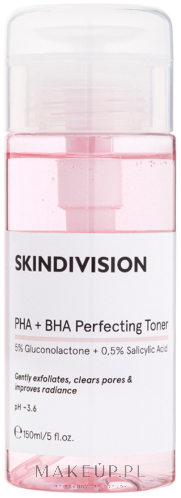 Tonik kwasowy do twarzy - SkinDivision PHA + BHA Perfecting Toner — Zdjęcie 150 ml