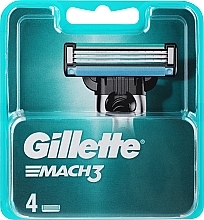 Wymienne wkłady do maszynki, 4 szt. - Gillette Mach3 — Zdjęcie N2