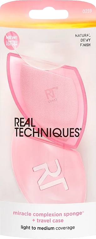 Gąbka do makijażu - Real Techniques Miracle Complexion Sponge + Travel Case Limited Edition — Zdjęcie N1