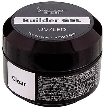 PRZECENA! Żel bazowy do paznokci - Sincero Salon Builder Gel * — Zdjęcie N1