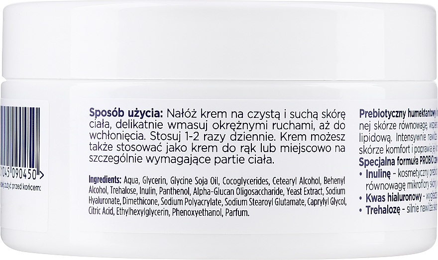 Multifunkcyjny krem prebiotyczny Humektantowy do skóry suchej i wrażliwej - Soraya Probio Care Humectant Body Cream — Zdjęcie N3