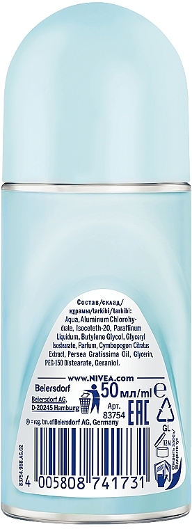 Antyperspirant w kulce - NIVEA Energy Fresh Deodorant Roll-On — Zdjęcie N5