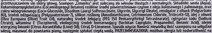 Szampon do włosów Limonka - Dushka  — Zdjęcie N3